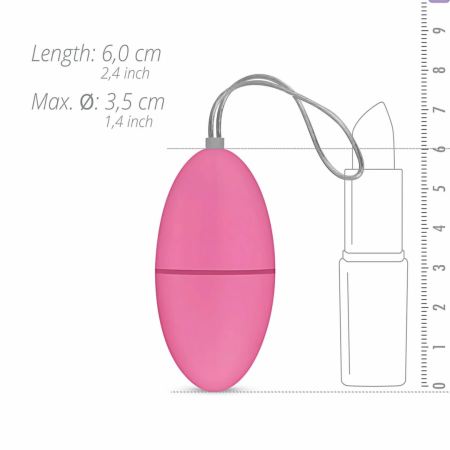 EasyToys Vibrating Egg Pink Remote Control 10-Mode Waterproof 8718627521946