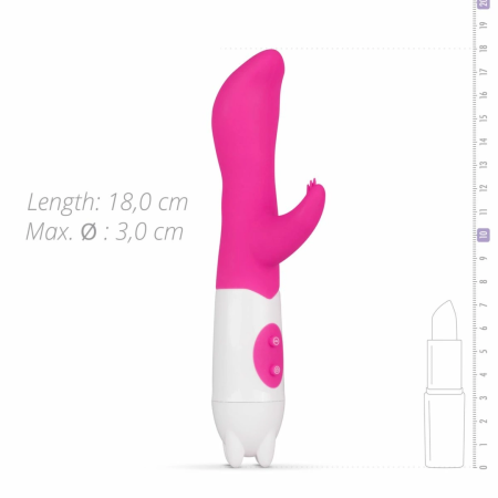 Petite Piper 7-Mode Pink Silicone Intimate Device 18cm Waterproof