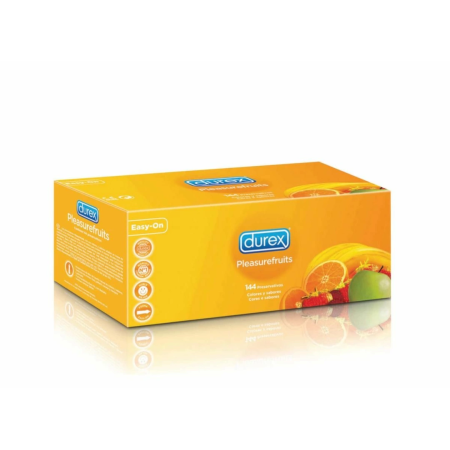 Durex Pleasurefruits Flavored Latex Condoms Bulk 144 pcs - Assorted Flavors