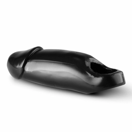 XR Brands Fat Dick Black Intimate Sleeve Enhancer 6" PVC