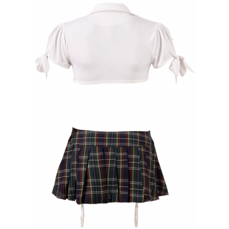 Zado Schoolgirl Costume Set - Classic Plaid, Two-Piece, Size Adjustable