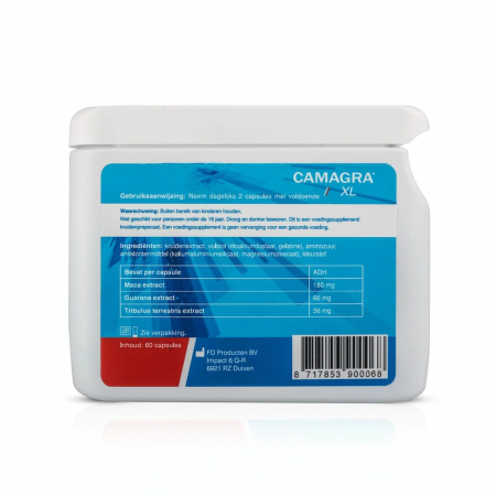 Camagra XL 60 Capsules - Herbal Dietary Supplement for Men