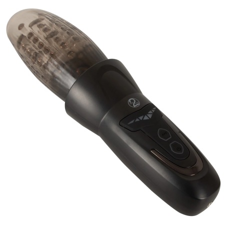 STROKER Rotating Intimate Device with Vibration & Thrust, Transparent, 25.2 cm