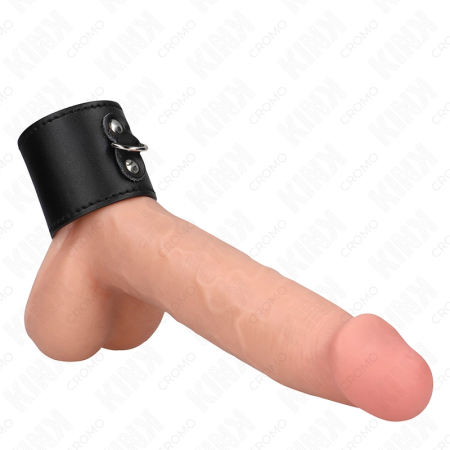 KINK Leather Ring Adjustable Pressure System 18x5 cm Black
