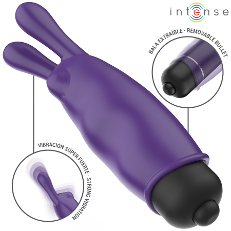 Intense Mystic Purple Mini Vibrating Bullet 8.7 x 2.4 cm Silicone