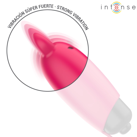 INTENSE Scarlet Red Mini Vibrating Bullet - Compact Waterproof 9.3 cm