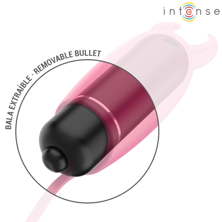 INTENSE Scarlet Red Mini Vibrating Bullet - Compact Waterproof 9.3 cm