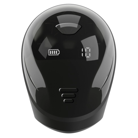 Rebel Glans Trainer Cup - Compact Vibrating System, Waterproof, Black