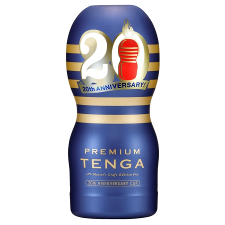 Tenga Premium 20th Anniversary Cup Intimate Machine, 15.6 cm, Blue