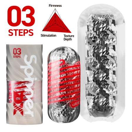 Tenga Spinner Deluxe 03 Steps - Rotating Intimate Device, 14 cm