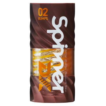 Tenga Spinner Deluxe 02 Bumps - Rotating Stimulation System, 14 cm