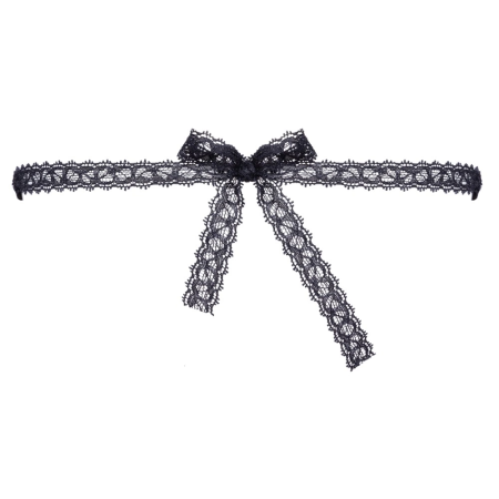 You2Toys Black Embroidered Lace Eye Mask with Integrated Eye Holes