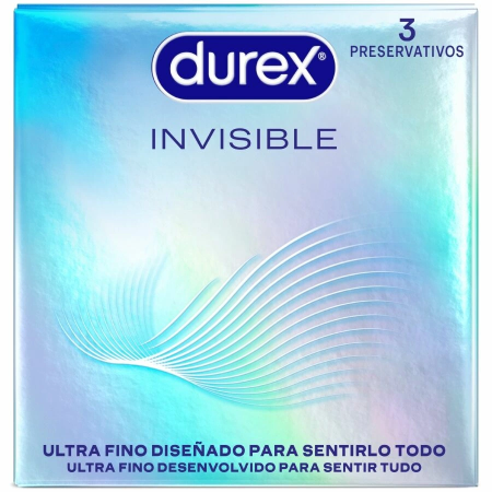 Durex Invisible Ultra Thin Intimate Protection Condoms 3 pcs
