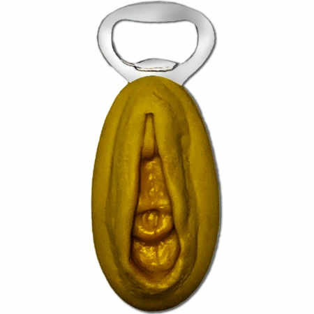 DIABLO PICANTE Silver Bottle Opener with Gold Accent - Unique Party Design