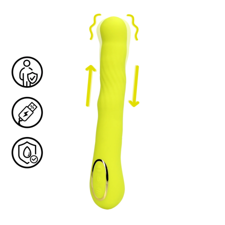 Loveline Wiggle Rechargeable Intimate Massager Lime - Flexible Silicone Design