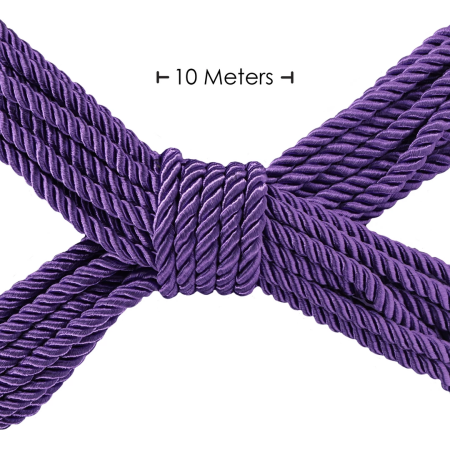 Loving Joy Japanese Style Bondage Rope 10m - Purple Polyester Design