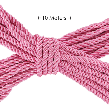 ToyJoy Polyester Bondage Rope 10m Pink - Durable Restraint System