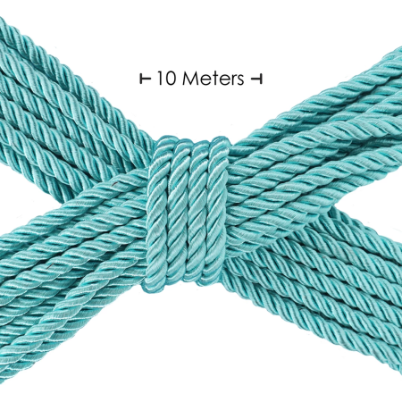 Shots Polyester Rope Blue 10m Durable Smooth Bondage Accessory