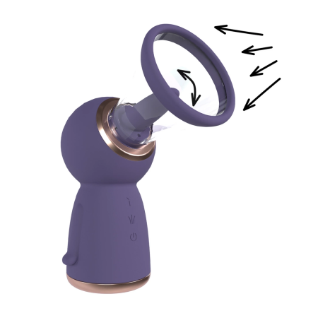 Shots Exquisite Rechargeable Intimate Vacuum Pump Set Purple