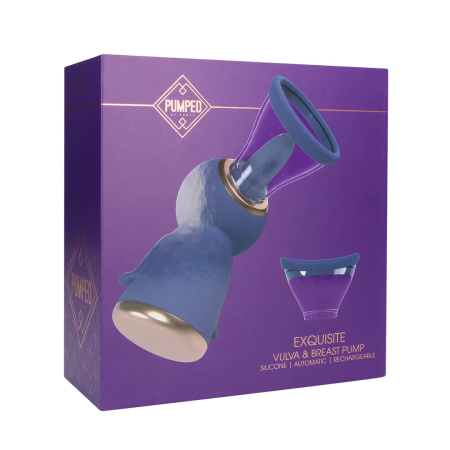 Shots Exquisite Rechargeable Intimate Vacuum Pump Set Purple
