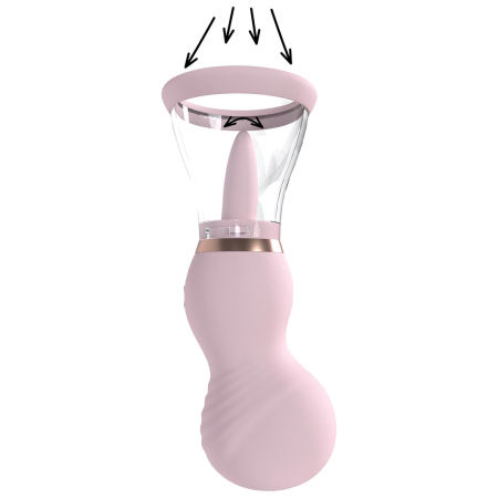 Sensual Rechargeable Pump Set Pink - Multi-Zone Vacuum System