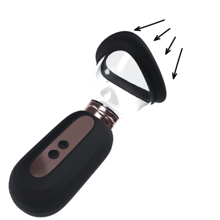 Shots Dazzling Rechargeable Multi-Area Vacuum Pump Black Set