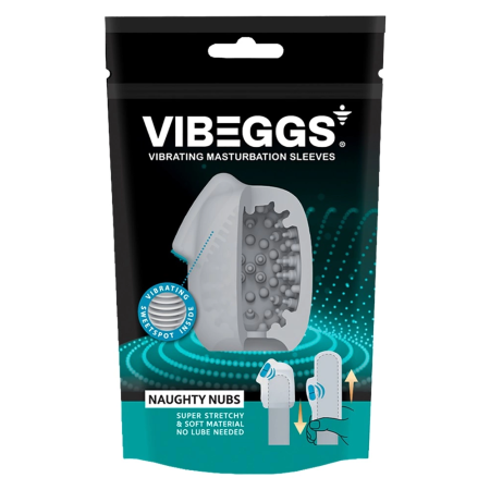 Vibeggs Naughty Nubs Intimate Vibration Sleeve, Flexible Design