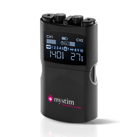 Mystim Tension Lover 2 Advanced E-Stim Control Unit, 2 Channels, USB-C