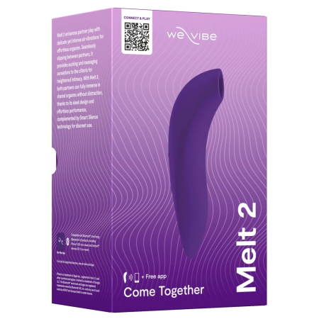 We-Vibe Melt 2 Purple - Compact Air Pulse Intimate Device, 13.8 cm