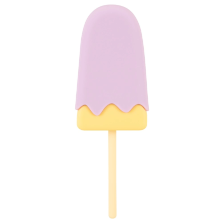 You2Toys Vibrating Popsicle Silicone Lay-On Device, 10 Modes, USB, Pink