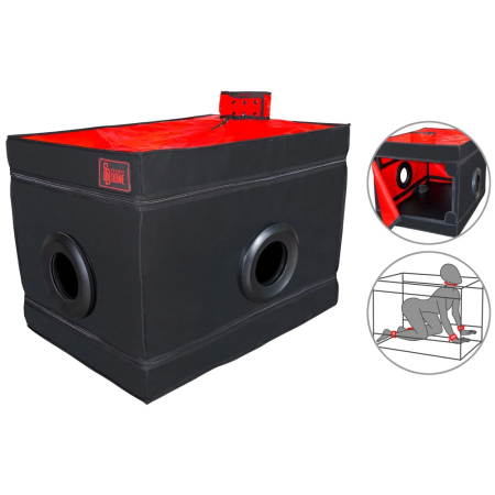 Secret Dome La Niche Modular Black & Red Privacy Play Box 85x60x60 cm