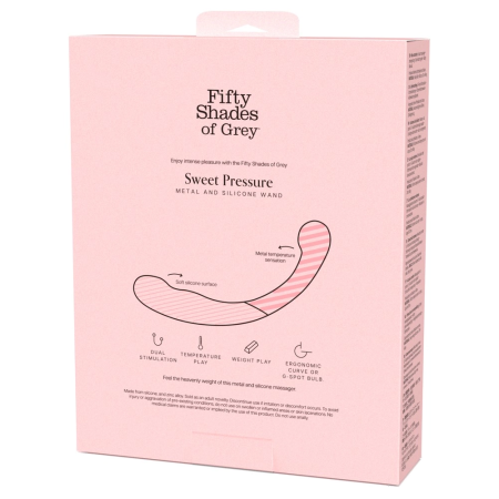 Fifty Shades of Grey Sweet Pressure Dual-Ended Silicone & Metal Wand 21.5cm