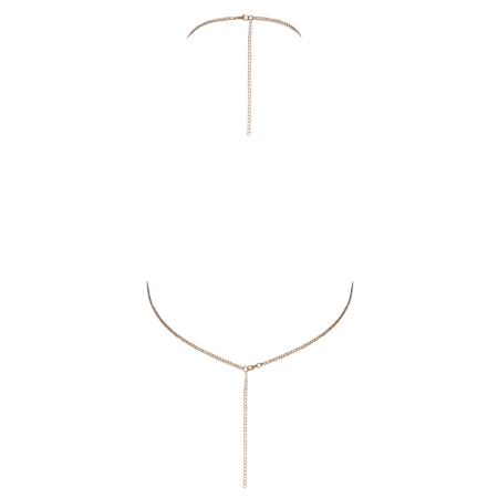 Cottelli Accessoires Chain Top Gold - Adjustable Metallic Chain Design