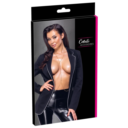 Cottelli Accessories Gold Body Chain - Adjustable Glamour Jewelry