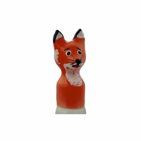 Condomerie Hand-Painted Decorative Condom Fox Brown XL - Artistic Design