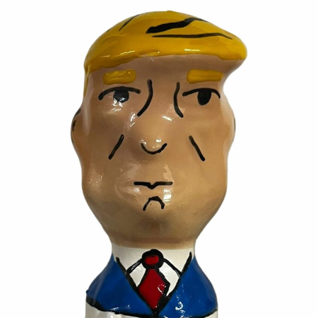 CONDOMERIE Hand-Painted Decorative Condom XL Grumpy Trump Design