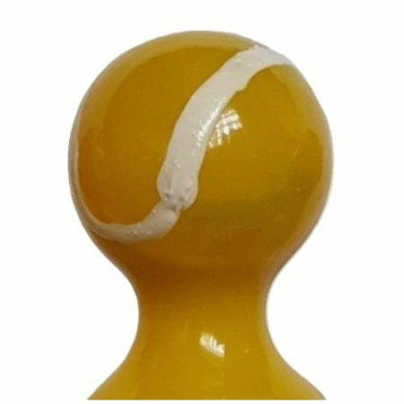 Condomerie Hand-Painted Decorative Condom Tennis Ball Motif Yellow