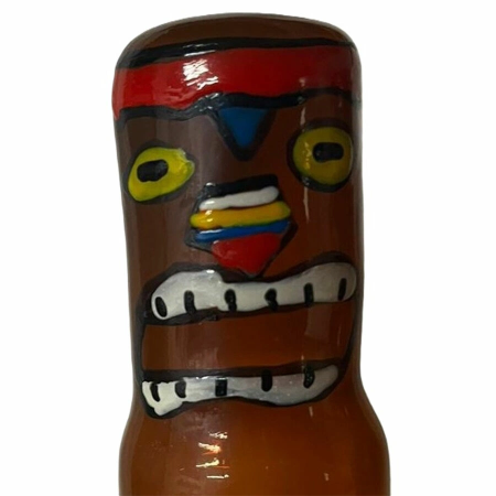 Condomerie Hand-Painted Decorative Condom Tiki Totem Hawaii Art 1pc