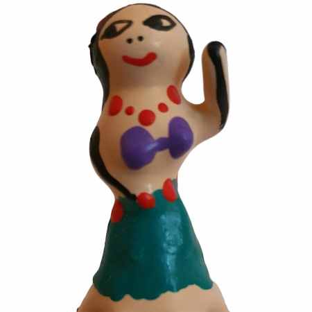 CONDOMERIE Hand-Painted Decorative Latex Cover Hula Girl Motif