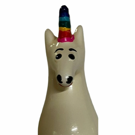 CONDOMERIE Unicorn Rainbow Hand-Painted Decorative Latex Model, Multicolor