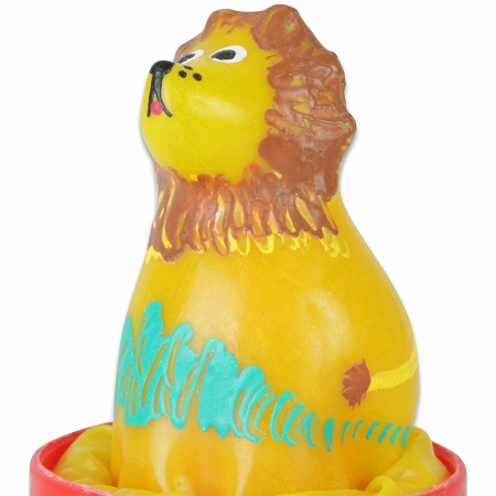 CONDOMERIE Hand-Painted Decorative Latex Model Sitting Lion Art Edition