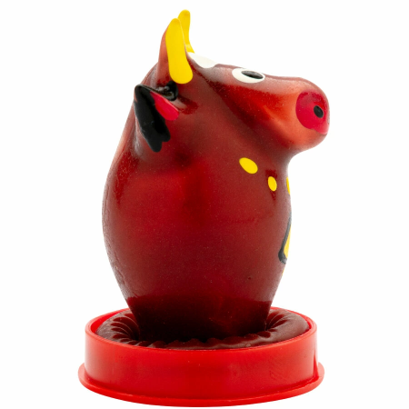Condomerie Bull Model 1 Hand-Painted Artistic Latex Decorative Cover