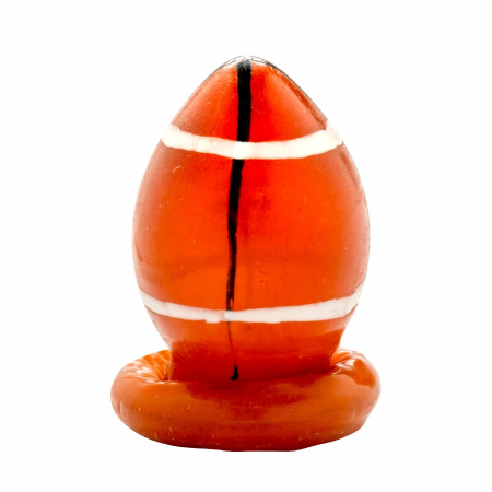 CONDOMERIE Hand-Painted Latex Decorative Cover Rugby Ball Motif