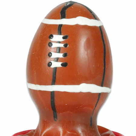 CONDOMERIE Hand-Painted Latex Decorative Cover Rugby Ball Motif