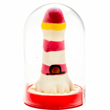 Condomerie Hand-Painted Decorative Condom Lighthouse Motif, Unique Art Design