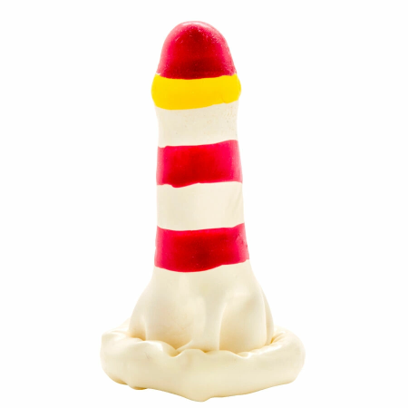 Condomerie Hand-Painted Decorative Condom Lighthouse Motif, Unique Art Design
