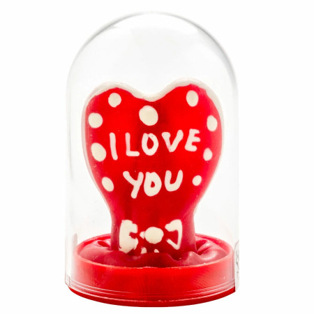 Condomerie Hand-Painted Decorative Latex Model Heart I Love You
