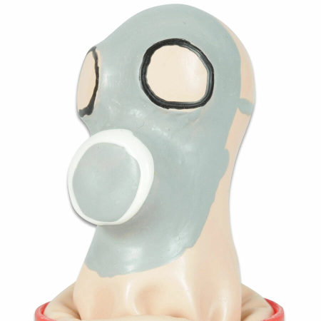 Condomerie Hand-Painted Decorative Latex Model Gas Mask Design
