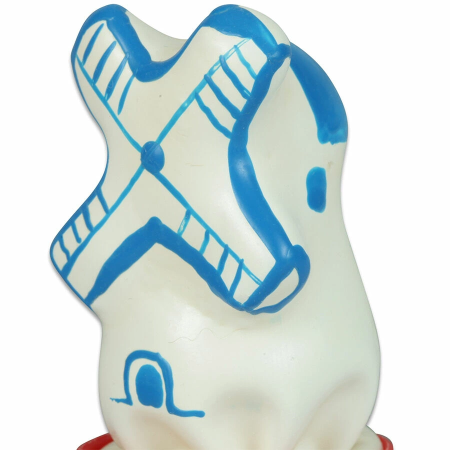 CONDOMERIE Hand-Painted Decorative Condom Windmill Motif Amsterdam Style