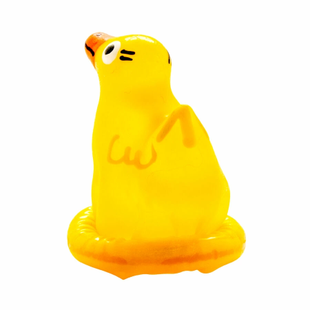 Condomerie Hand-Painted Duck Design - Decorative Latex Accessory, Unique Gift